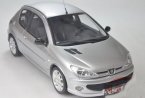 Silver 1:18 Scale OTTO Diecast Peugeot 206 GT Model