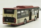 Red 1:43 Scale Diecast Sunlong SLK6109 Tianjin City Bus Model