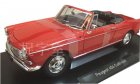 Red 1:18 Scale Norev Diecast Peugeot 404 Cabriolet Model
