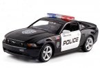 Black 1:32 Scale Kids Diecast Ford Mustang GT Police Car Toy