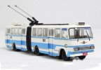 Blue 1:76 NO. 27 ShangHai SK561GF Diecast Trolley Bus Model