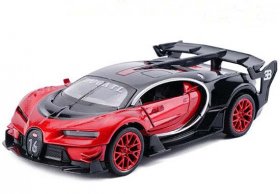 Red / Yellow / Blue Kids 1:32 Diecast Bugatti GT Toy