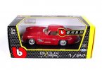 Red 1:24 Scale Bburago Diecast Mercedes-Benz 300 SL Model