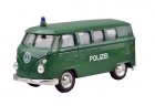 Green 1:36 Scale Kids Welly Police Diecast 1962 VW Bus Toy