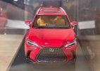 1:43 Scale Red Diecast 2022 Lexus NX 400h+ SUV Model