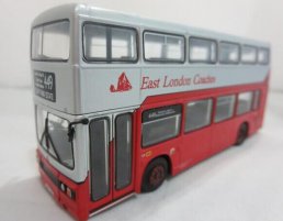 Red 1:76 Scale Die-Cast Dennis Double Decker Bus Model