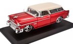 Red / Black 1:18 Scale Maisto Diecast 1955 Chevrolet Nomad Mode