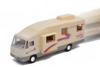 Kids Yellow / White Simulation Motor Home Bus Toy