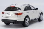 Black / White 1:18 Scale Diecast Infiniti QX70 SUV Model