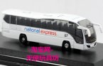 White Mini Oxford National Express Plaxton Elite Tour Bus Model