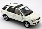 1:18 Scale Blue / White Diecast Kia Sportage SUV Model