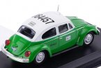 Green-White 1:43 Scale Diecast 1985 VW Beetle Taxi Model