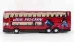 Red Diecast Mercedes Benz MB O 404 DD Double Decker Bus Toy