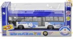 Pull-back Function Kids Sky Blue Doraemon Theme City Bus Toy