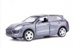 Blue / Gray 1:43 Diecast Porsche Cayenne S SUV Toy