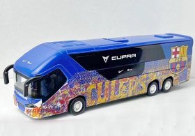 Blue Barcelona F.C. Painting Kids Diecast Coach Bus Toy