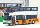 White-Green Diecast Neoplan Centroliner Double Decker Bus Model