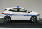 1:43 Scale White NOREV Police Diecast 2016 Renault Megane Model