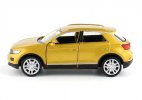 Blue / Golden 1:36 Scale Kids Diecast VW T-ROC SUV Toy