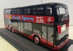 Red 1:43 Scale Diecast BYD B12 Electric Double Decker Bus Model