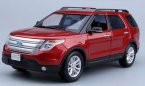 Blue / Red 1:18 Motormax Diecast 2015 Ford Explorer XLT Model