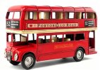 Red / Green 11 Inch NO.52 Retro London Double Decker Bus Model
