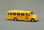 Kids Yellow 1:64 Scale Pull-Back Function DieCast School Bus Toy