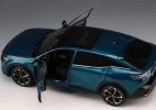 1:18 Scale Blue/ Red Diecast 2023 Peugeot 408X Crosssover Model