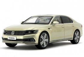 Silver / Brown / Black 1:18 Scale Diecast VW Phideon Model