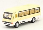Kids Champagne / Creamy Diecast Toyota Coaster Coach Bus Toy