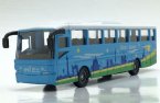 Blue Pull-Back Function Kids Die-Cast City Bus Toy