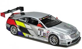 Silver 1:18 Rally Racing Edition Diecast Cadillac CTS Model