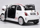 White 1:24 Scale NO.49 Bburago Diecast Fiat Abarth 500 Model