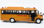 Yellow Kids Sound And Light Plastic School Bus Toy