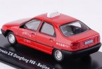 1:43 Scale Red Diecast Citroen ZX Dongfeng 988 Taxi Model