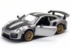 1:32 Scale Yellow / Gray Kids Diecast Porsche 911 GT2 RS Toy