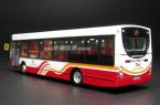 1:76 Scale Red-White CMNL Die-Cast Alexander Dennis Bus Model