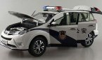 White 1:18 Scale Police Diecast Toyota RAV4 Model