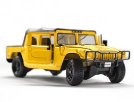 Yellow 1:27 Scale Maisto Diecast Hummer H1 Model