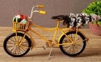 Christmas Gift Yellow /Blue Retro Tinplate Bicycle Model