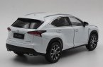 1:18 Scale Silver / Blue / White Diecast Lexus NX200t Model