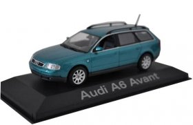 Green 1:43 Scale Diecast Audi A6 Avant Model