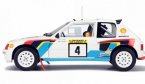 White 1:18 Scale OTTO Diecast Peugeot 205 Model