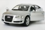 Kids 1:36 Scale Red / Blue / Silver / Black Diecast Audi A6 Toy