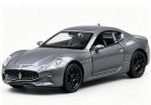 1:36 Scale Welly Gray Diecast Maserati GranTurismo Folgore Toy