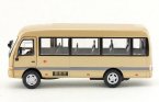 Beige 1:32 Scale Kids Diecast Toyota Coaster Coach Bus Toy