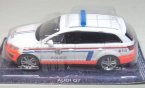 White 1:43 Scale IXO Luxembourg Police Diecast Audi Q7 Model
