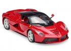 Bburago 1:24 Scale Red / White Diecast Ferrari Laferrari Model