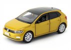 1:32 Scale Kids White / Blue / Golden Diecast VW New Polo Toy