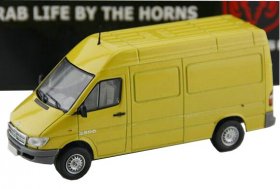 Yellow 1:43 Scale Diecast Dodge Van Model